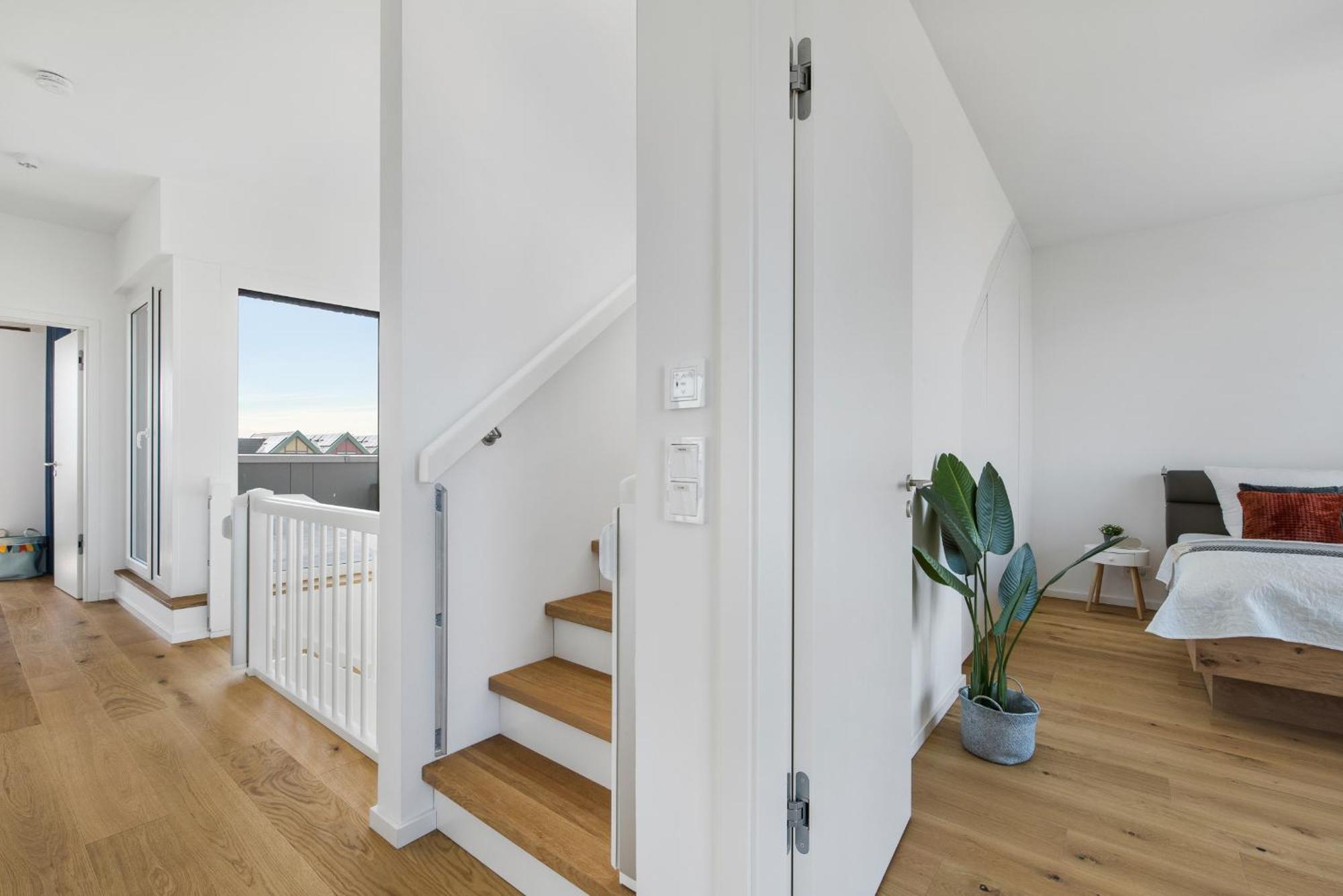 Villa King Erste Lage, Dachterrasse, Meerblick, Carport, Kamin, Sauna, Terrasse, Aussenrolllaeden オルペニッツ エクステリア 写真
